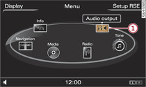 Setting the audio output